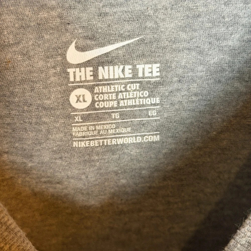 Nike Kids Gray Tee‎ with Blue and Yellow Graphic